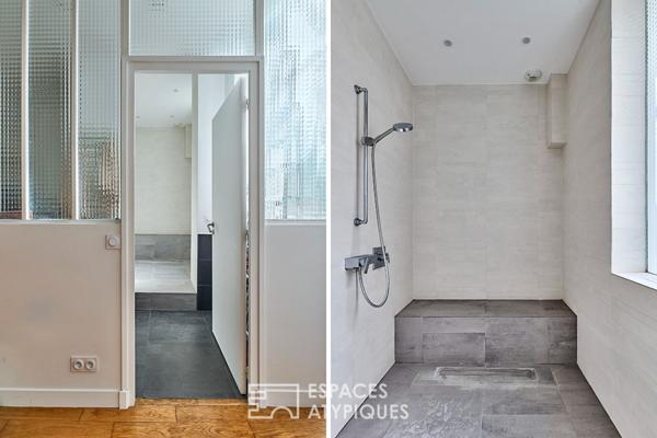 Ancien atelier transformé en loft de 150 m² au calme sur cour végétalisée