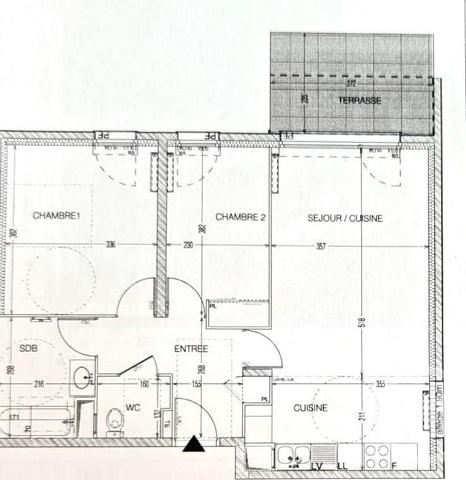 Appartement F3 à vendre  3 pièces - 63 m2 CRETEIL - 94