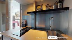 Studio meublé balcon avec vue sacre coeur, Métro les Abbesses