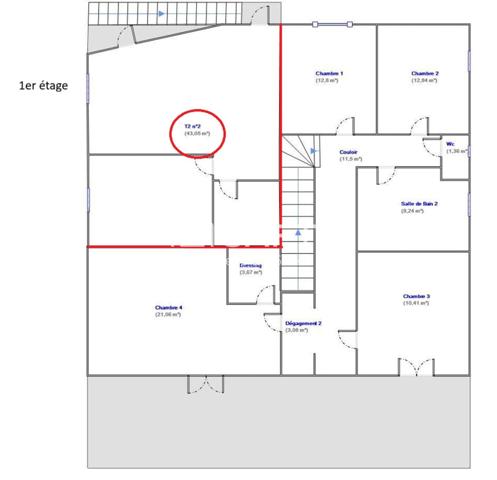 maison principale et 4 appartements – Fort potentiel locatif