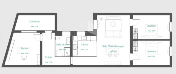 Appartement Longwy 4 pièce(s) 102 m2