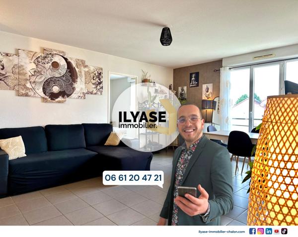 Chalon-sur-Saône (71100) Appartement T2 | 56 m² | Balcon