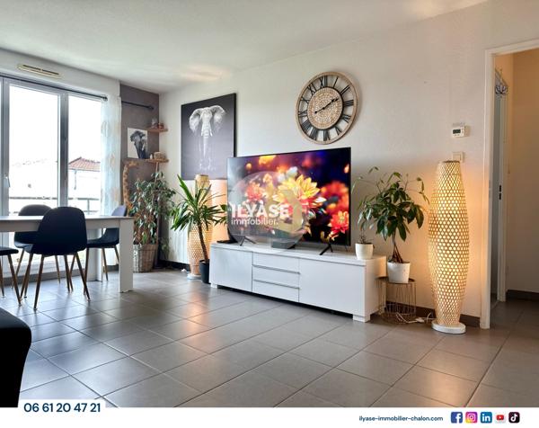Chalon-sur-Saône (71100) Appartement T2 | 56 m² | Balcon