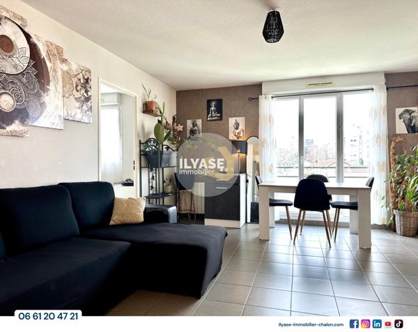 Chalon-sur-Saône (71100) Appartement T2 | 56 m² | Balcon