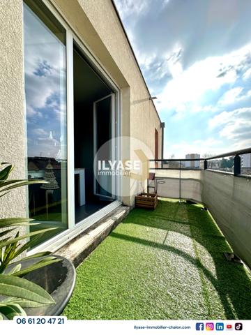 Chalon-sur-Saône (71100) Appartement T2 | 56 m² | Balcon
