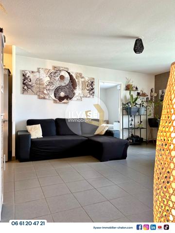 Chalon-sur-Saône (71100) Appartement T2 | 56 m² | Balcon