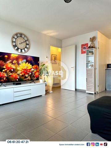 Chalon-sur-Saône (71100) Appartement T2 | 56 m² | Balcon