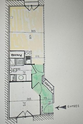 T1 bis Hyper centre de Grenoble de 32 m2