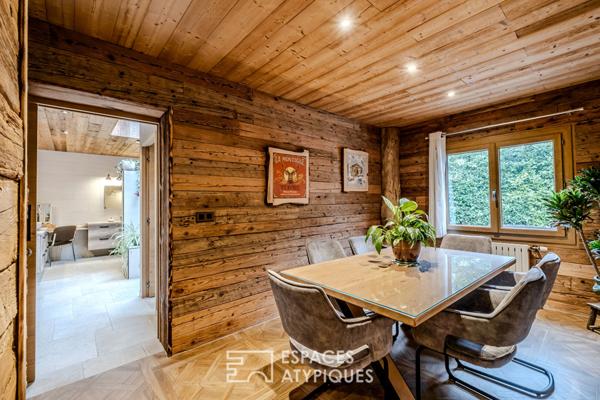 Chalet contemporain esprit « trappeur chic » et son parc boisé