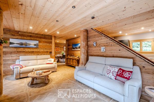 Chalet contemporain esprit « trappeur chic » et son parc boisé