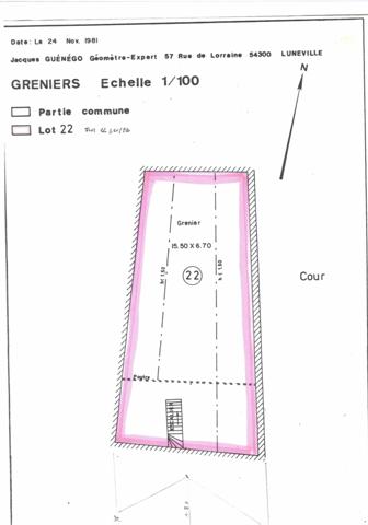 Appartement à vendre 5 pièces LUNEVILLE (54)
