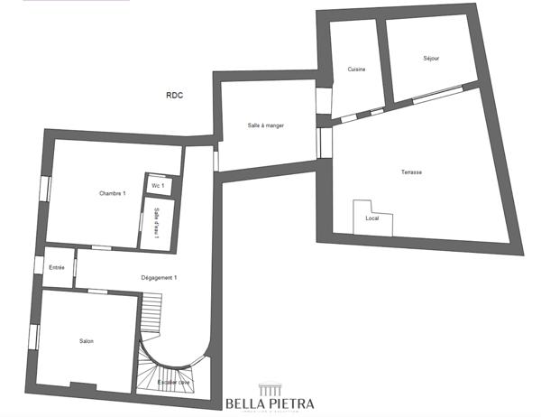 Aubord (30620) Rare - Maison de Maître 245 m² en coeur de village à 15' de Nimes