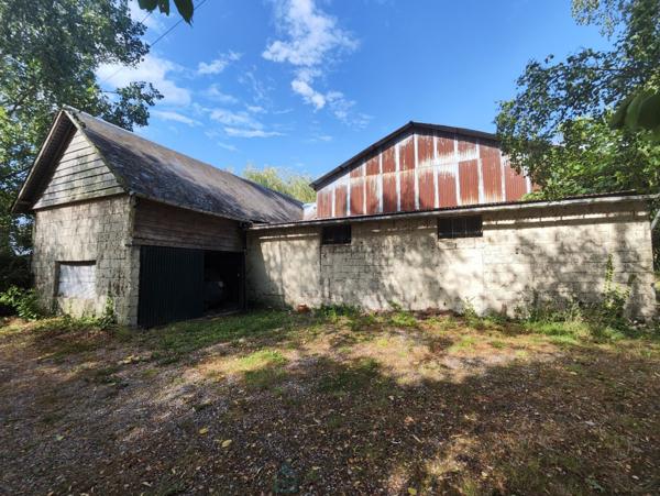 Sur plus de 3 ha de terrain, agréable maison avec dépendances