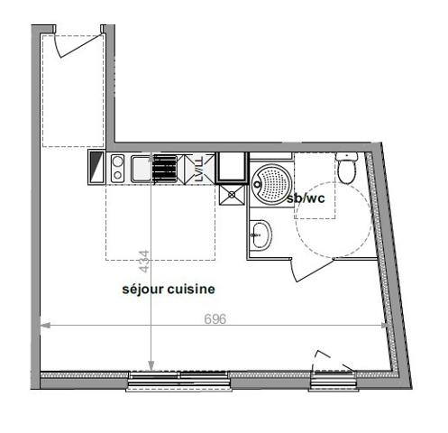 Appartement Darnétal 30.98 m²
