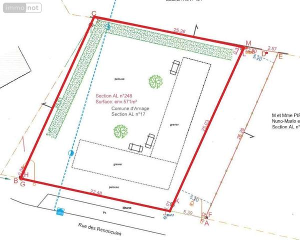 Terrain à Batir à vendre à Arnage dans la Sarthe (72230), ref : 72122-1432