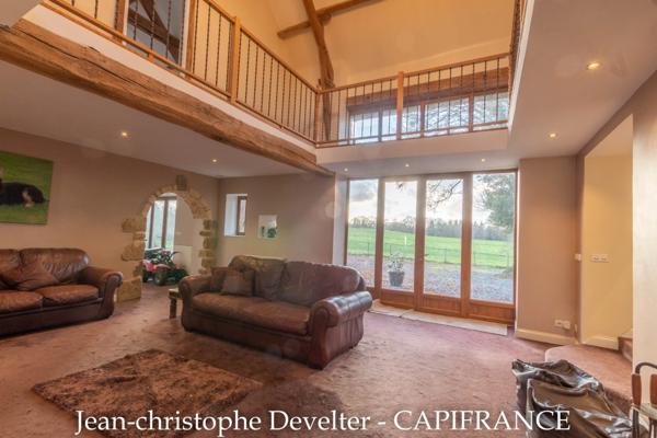 Dpt Mayenne (53), à vendre proche de GORRON propriete 5 chambres sur 4,6 hectares