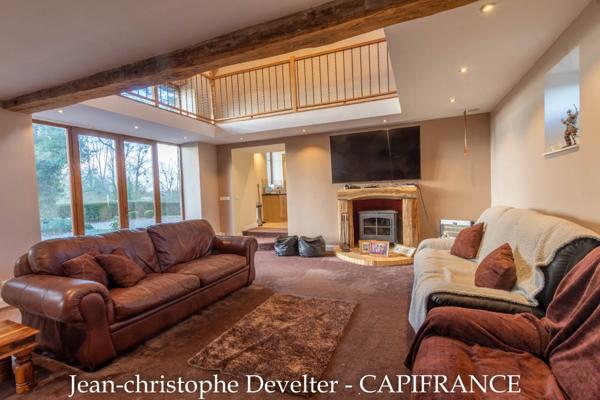 Dpt Mayenne (53), à vendre proche de GORRON propriete 5 chambres sur 4,6 hectares