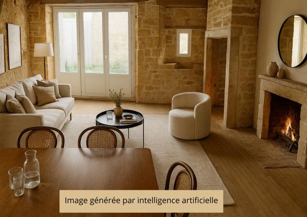 Ensemble immobilier de charme à rénover avec extérieur