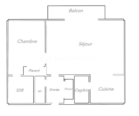 Appartement de 45 m²