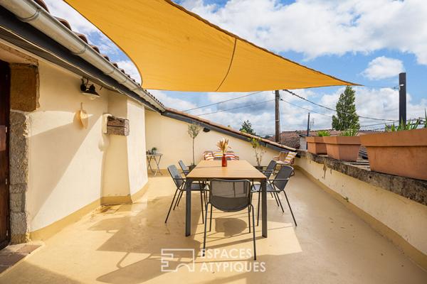 Maison de ville entièrement rénovée avec terrasse