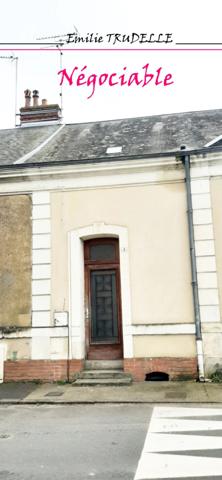 Dpt Sarthe (72), à vendre LUCHE PRINGE maison P3 de 64 m² - Terrain de 195,00 m²