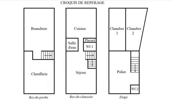 Dpt Sarthe (72), à vendre LUCHE PRINGE maison P3 de 64 m² - Terrain de 195,00 m²