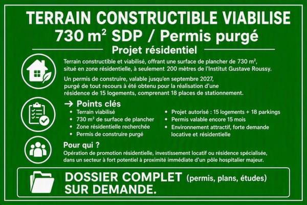 Vente / Terrain à Villejuif (94800)