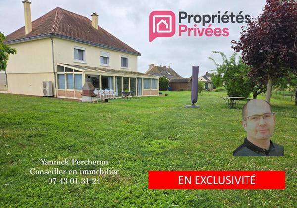 Maison  190 m² avec garage, véranda et jardin