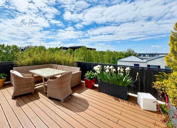 Duplex d’exception — Terrasse toit - Vue panoramique - Dernier étage.