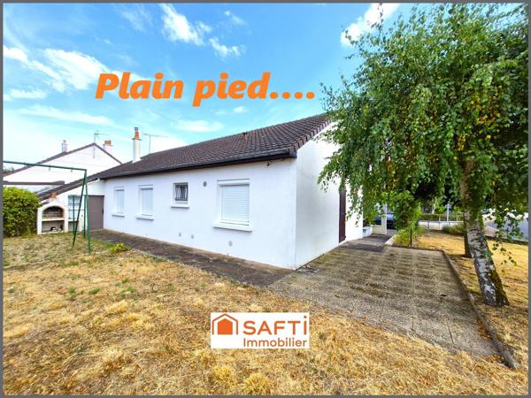 PAVILLON PLAIN PIED : 3ch + Jardin + Garage