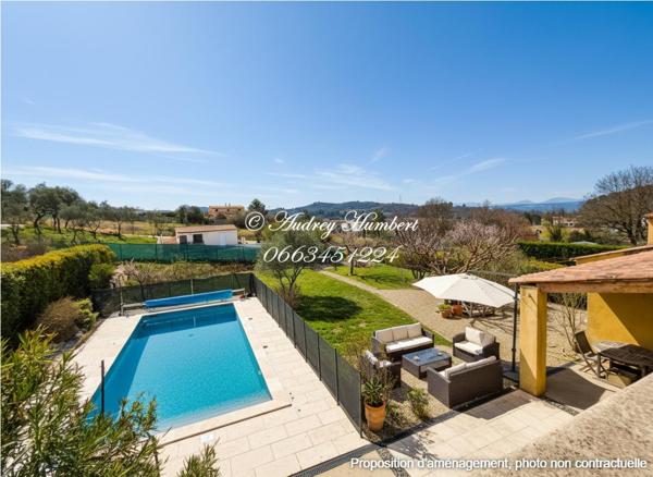 PIERREVERT, superbe VILLA T6,  récente et confortable de 147 m²  sur 1000 m² de jardin arborés avec piscine