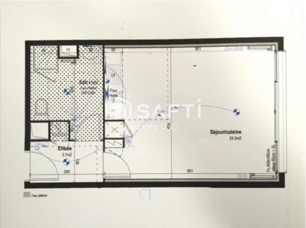 À vendre – Grand studio lumineux de 34 m² à Bègles – Quartier de la mairie
