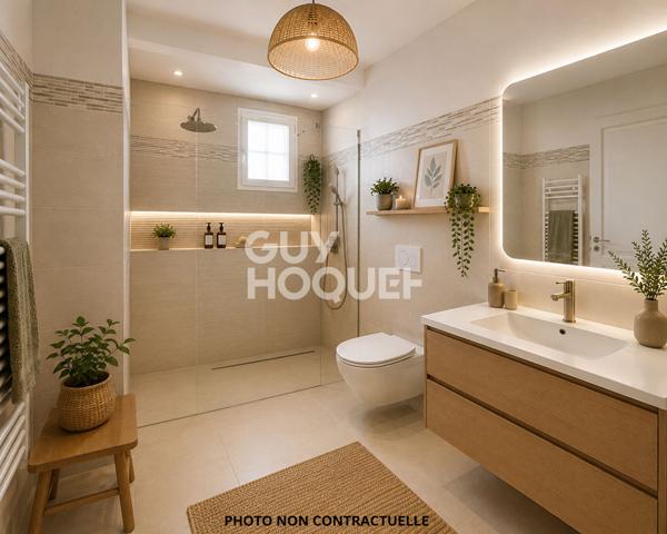 Maison T4 en 3 faces sur parcelle de 300 m² .