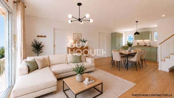 Maison T4 en 3 faces sur parcelle de 300 m² .