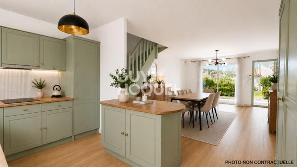 Maison T4 en 3 faces sur parcelle de 300 m² .