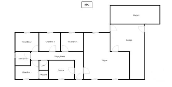 Maison à vendre  6 pièces - 110 m 2   CHAVAGNE  - 35