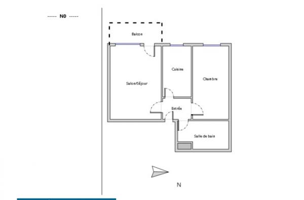 Appartement à vendre 2 pièces 43 m² Courbevoie