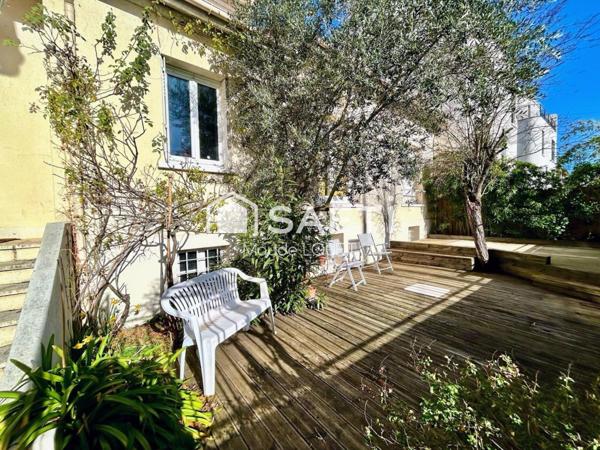 COLOMBES - MAISON 107 M² - 4 CHAMBRES - JARDIN - SOUS-SOL TOTAL 70 M²