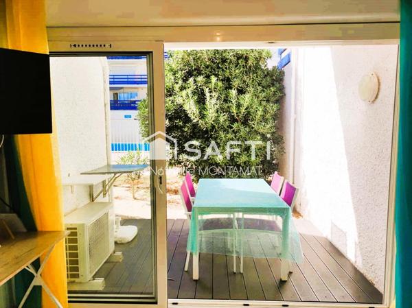 Au pied du Ponton,T2 rénové de plain pied,Terrasse