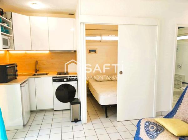 Au pied du Ponton,T2 rénové de plain pied,Terrasse