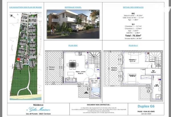 VEFA d'un Duplex de type 3 avec terrasse et jardin