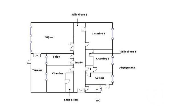 Appartement F5 à vendre  5 pièces - 148,13 m2 PARIS - 75016