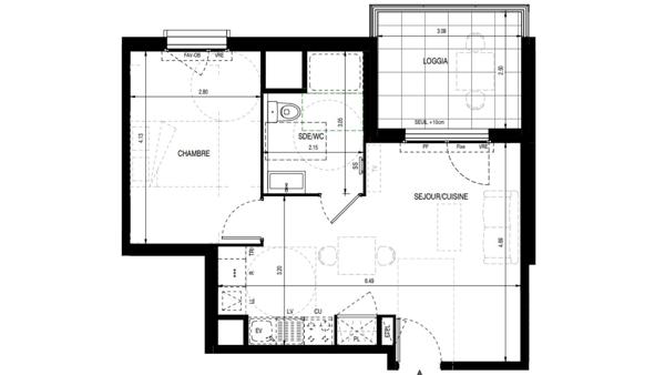 Appartement à vendre 2 pièces 41 m² Andrézieux-Bouthéon