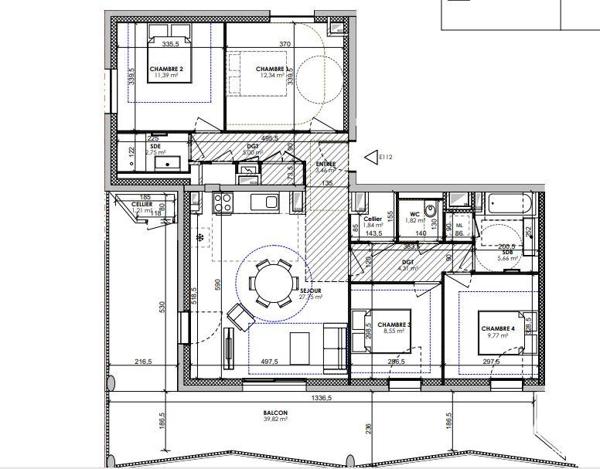 Appartement (neuf) à vendre 5 pièces 94 m² Lyon 7