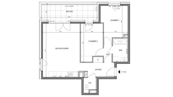 Appartement à vendre 3 pièces 60 m² Annecy