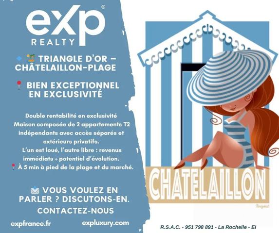 Maison divisible ou familiale – Triangle d’Or de Châtelaillon