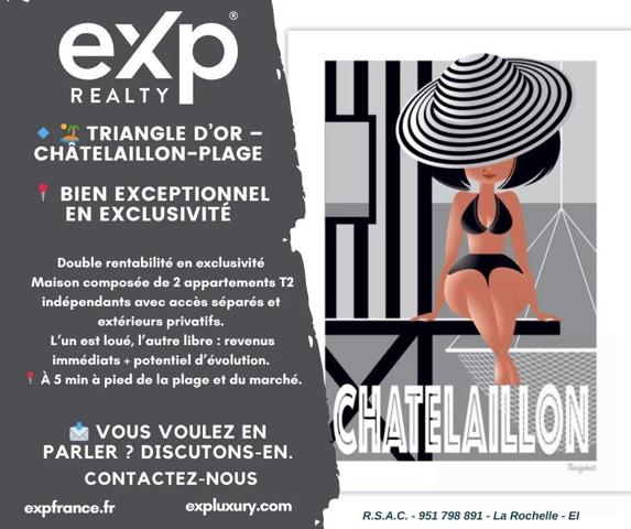 Maison divisible ou familiale – Triangle d’Or de Châtelaillon