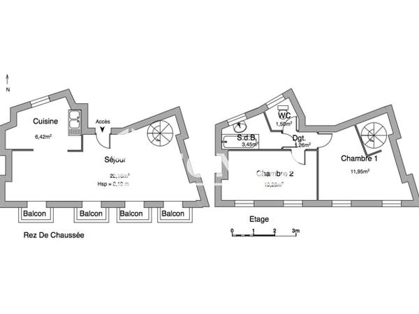 Location Appartement 2 pièces 57 m² - 18 RUE MARIES Albi 81000