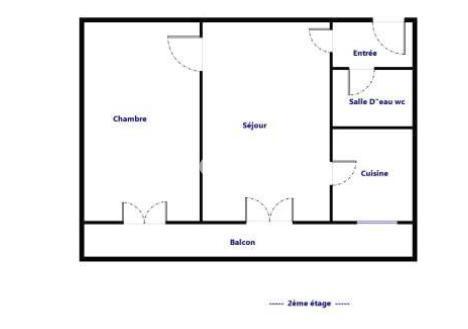 Appartement 2 pièces - 37 m²