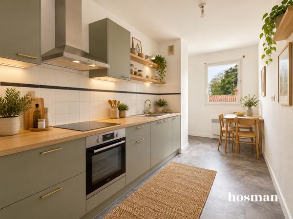 Appartement T3 de 63,05 m2 avec balcon et place de parking - Quartier Pont Rousseau à Rezé